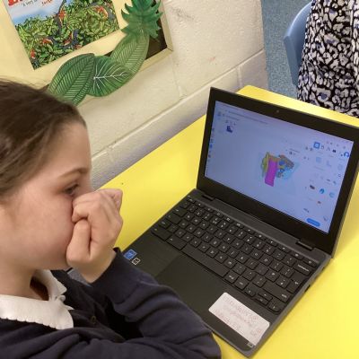 Year 6, are using the Tinkercad programe.